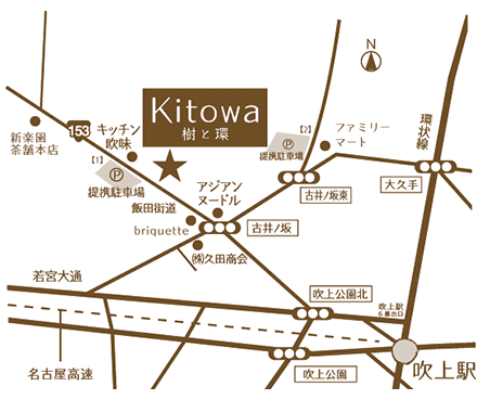 Kitowaの地図